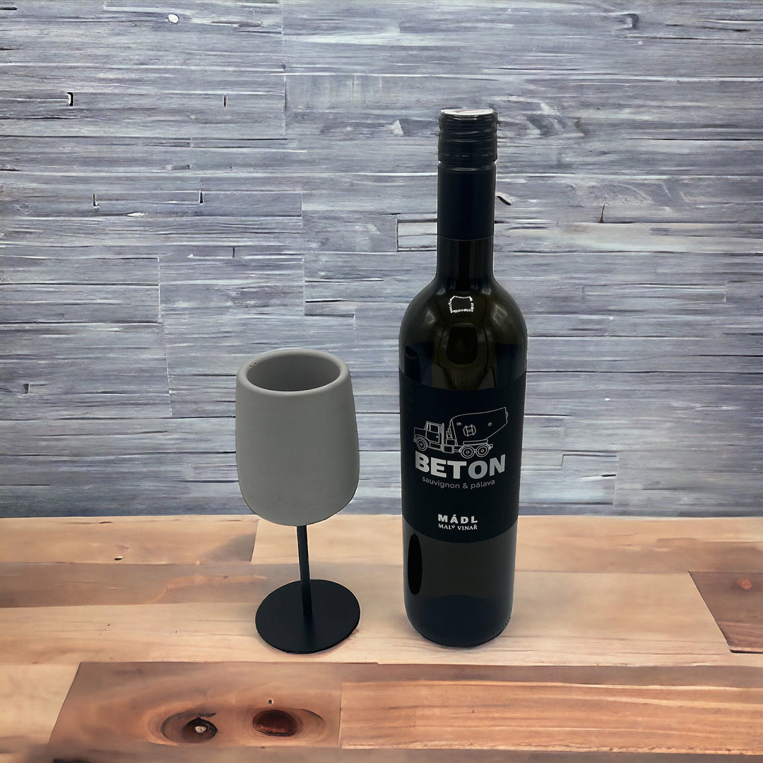 IKEN Concrete wine glass