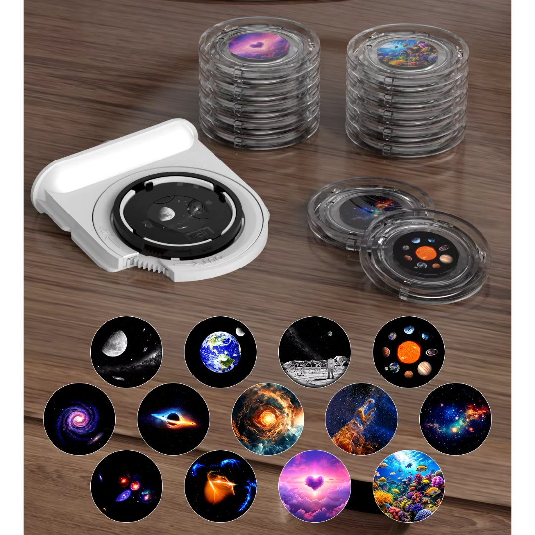 Projektor galaxie s funkcí meteoritu | 13 kazet se snímky ve 4K kvalitě a Bluetooth reproduktor