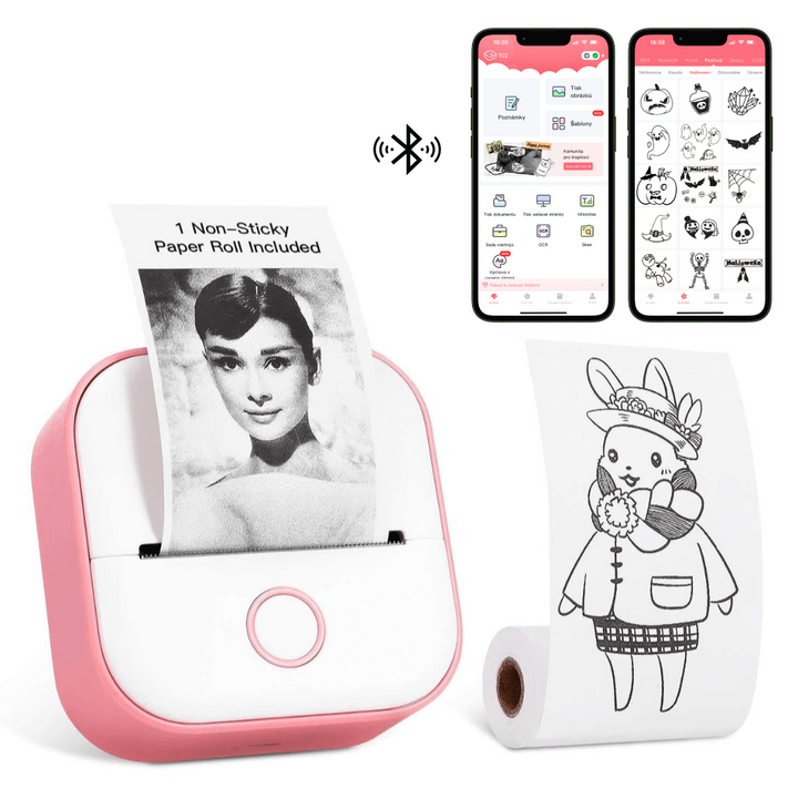 Phomemo T02 Smart Portable Printer | Printing of labels, stickers and images