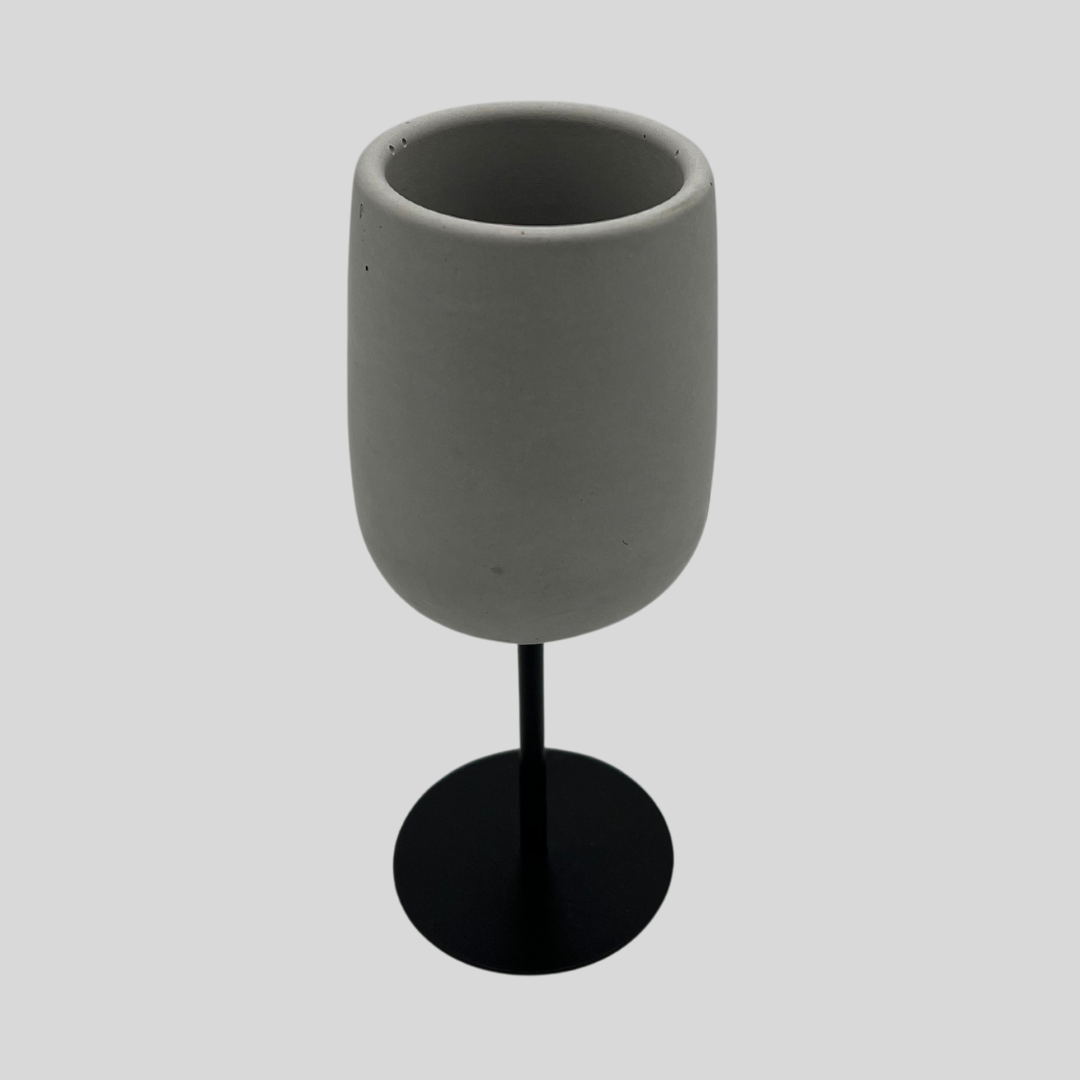 IKEN Concrete wine glass