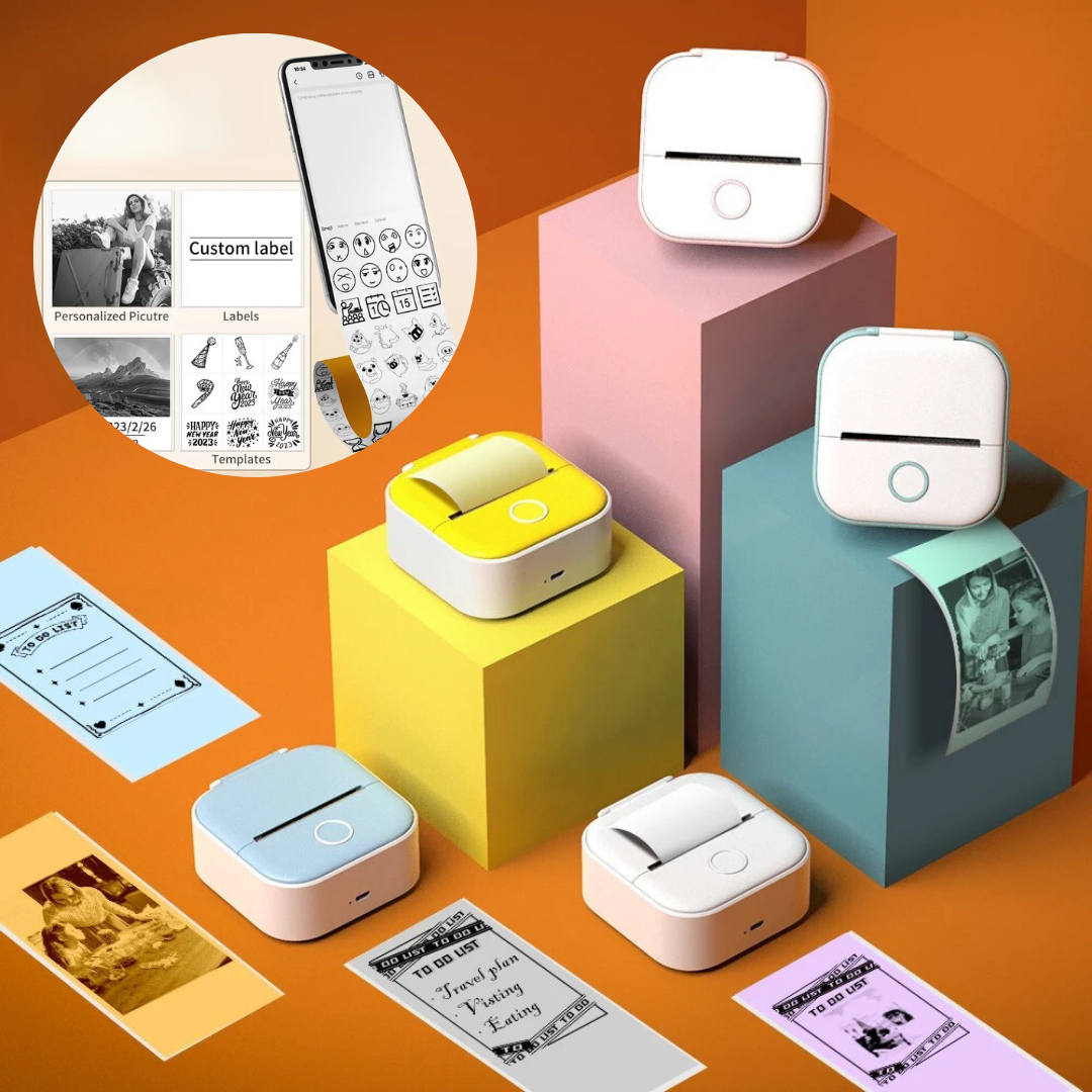 Phomemo T02 Smart Portable Printer | Printing of labels, stickers and images