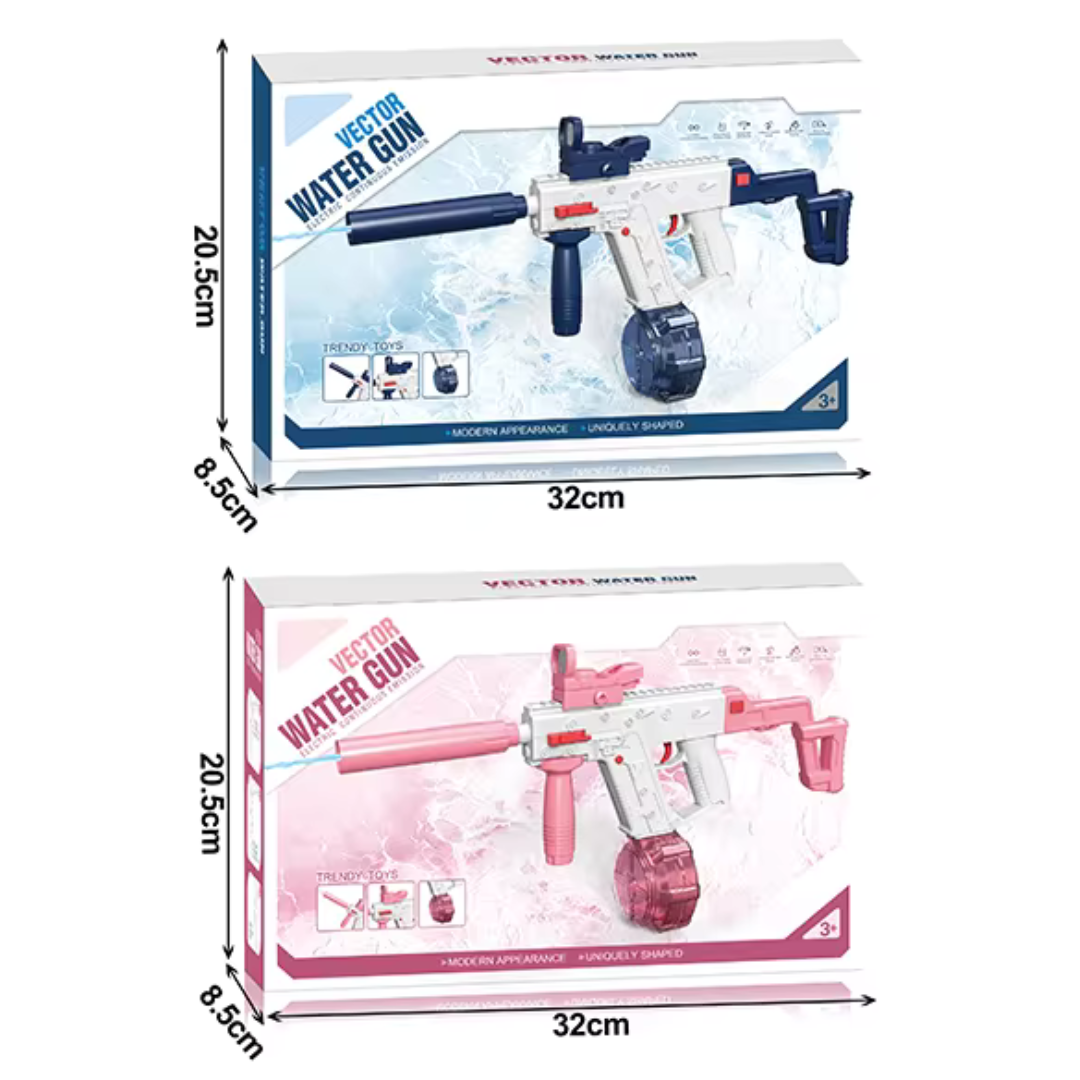 VECTOR Electric Water Gun for Kids | With long range and double magazine