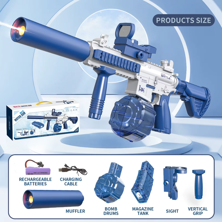 M416 Electric Water Pistol | 10m range, 2 magazines, automatic firing