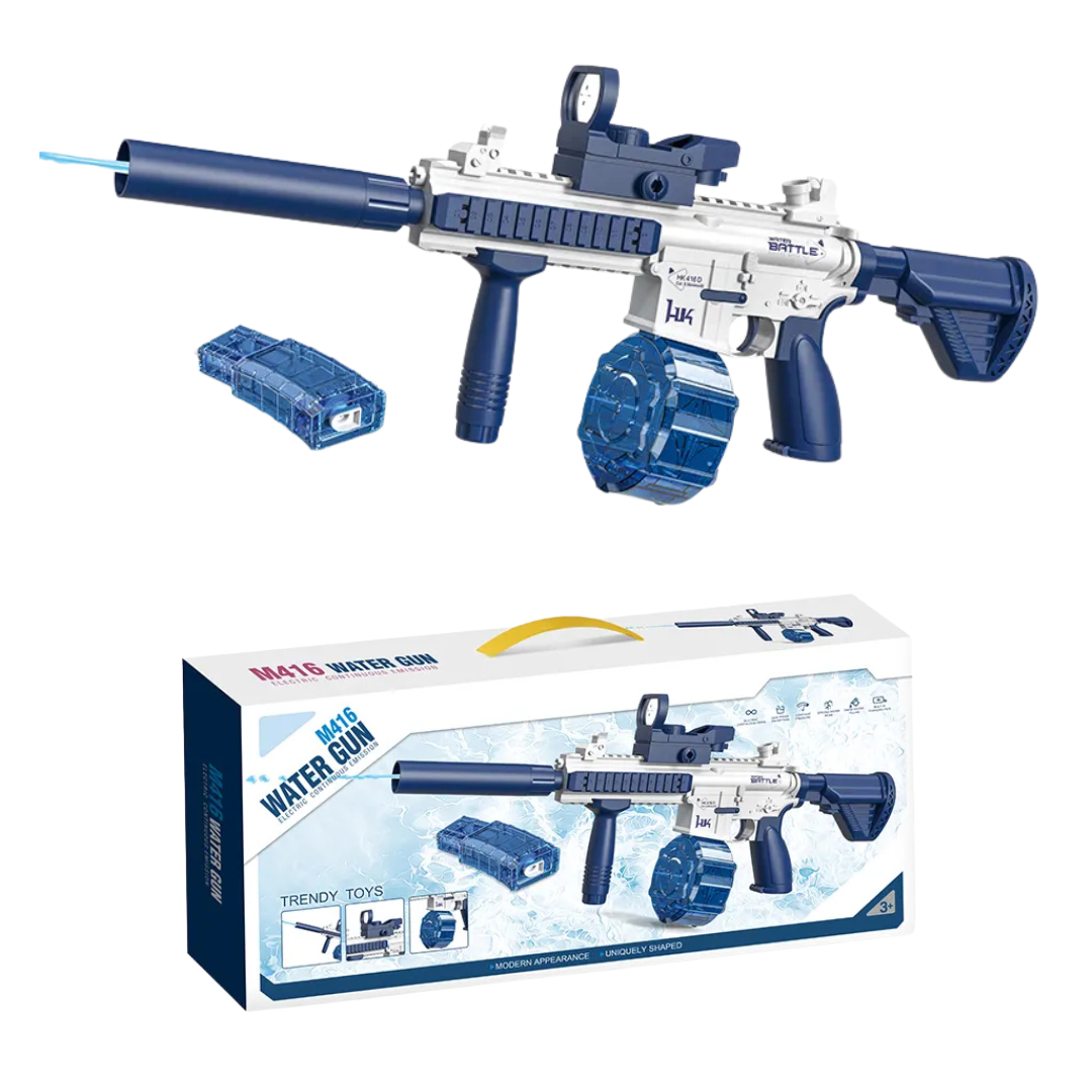 M416 Electric Water Pistol | 10m range, 2 magazines, automatic firing