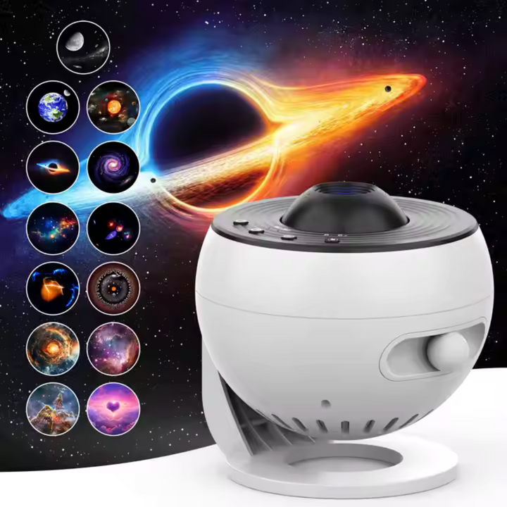 Galaxy Projector (PRO) | Home Planetarium | 13 Cartridges and Remote Control