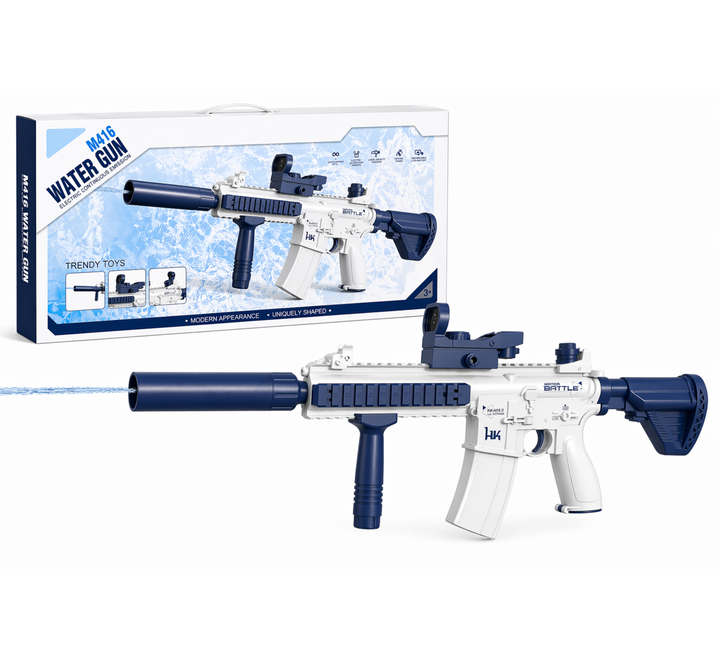 M416 Electric Water Gun for Kids | Built-in 370 ml magazine, range up to 10 m