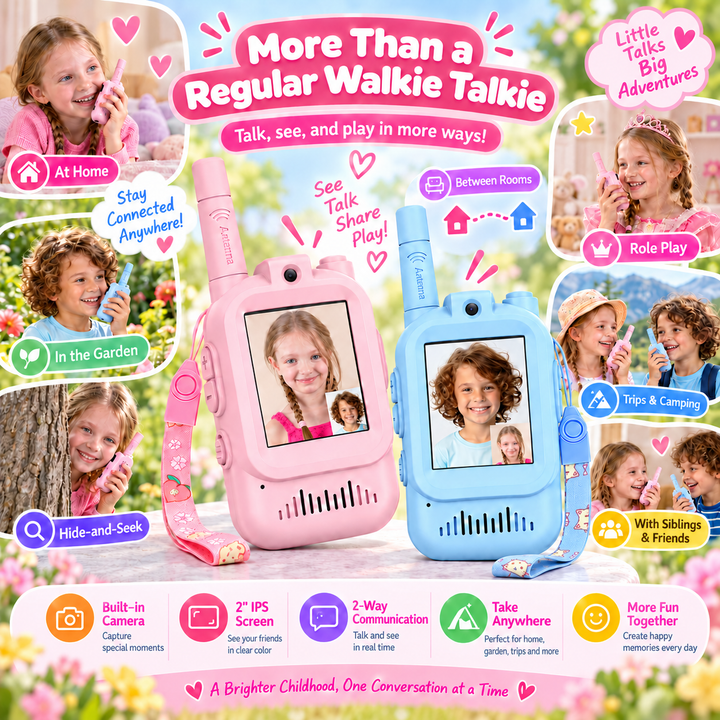 KidTalk Children's video baby monitor with camera, display and rechargeable battery