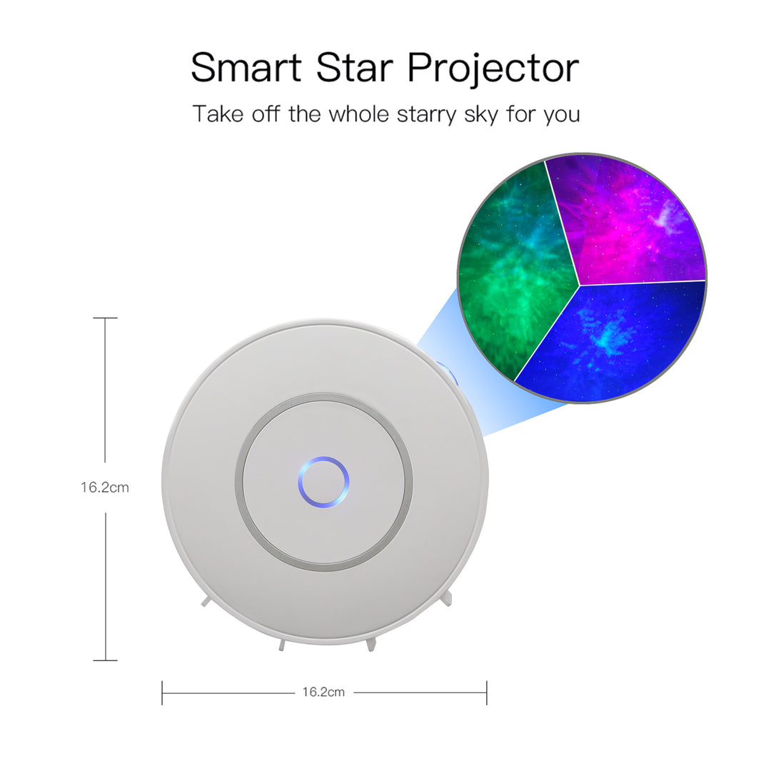 Night sky projector with Wi-Fi connection and mobile app