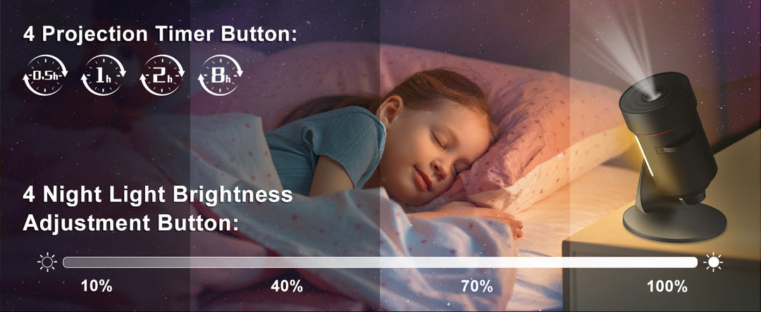 Galaxy Projector 8th Generation - 10 cartridges with 4K quality images