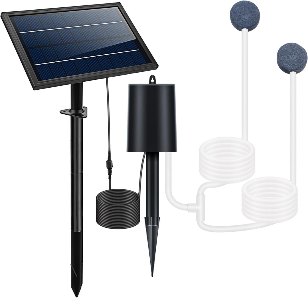 Fapiere Solární provzdušňovač jezírka AP016 – 2200 mAh baterie, 3 režimy, 8 W
