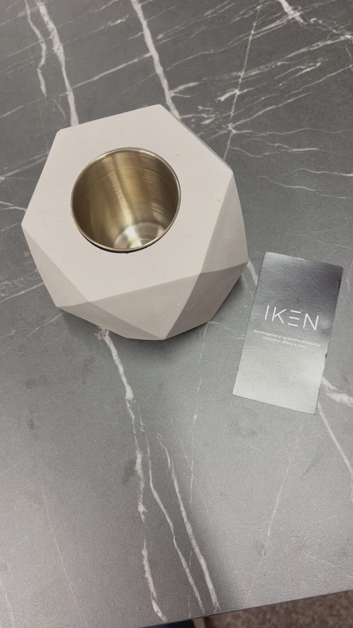 IKEN Asztali kandalló betonból | Háztartás és terasz