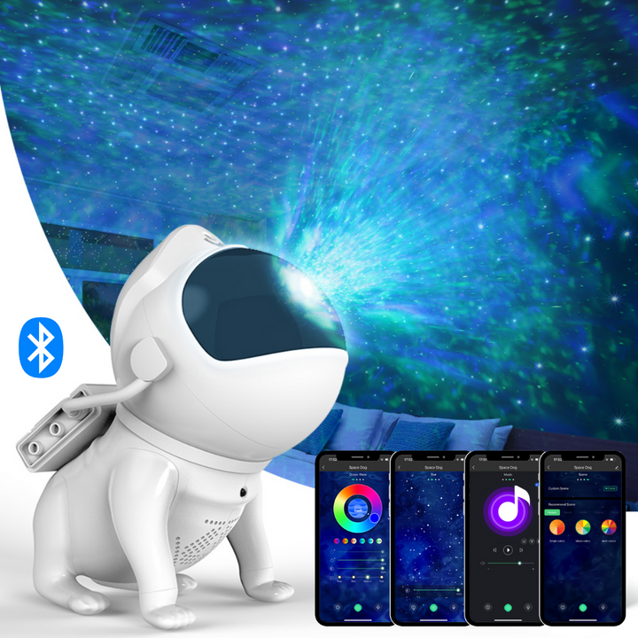 Night sky projector in the form of a space dog | For kids