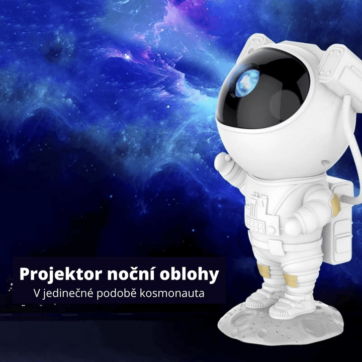 Projektor noční oblohy v podobě kosmonauta - NaDárky.cz